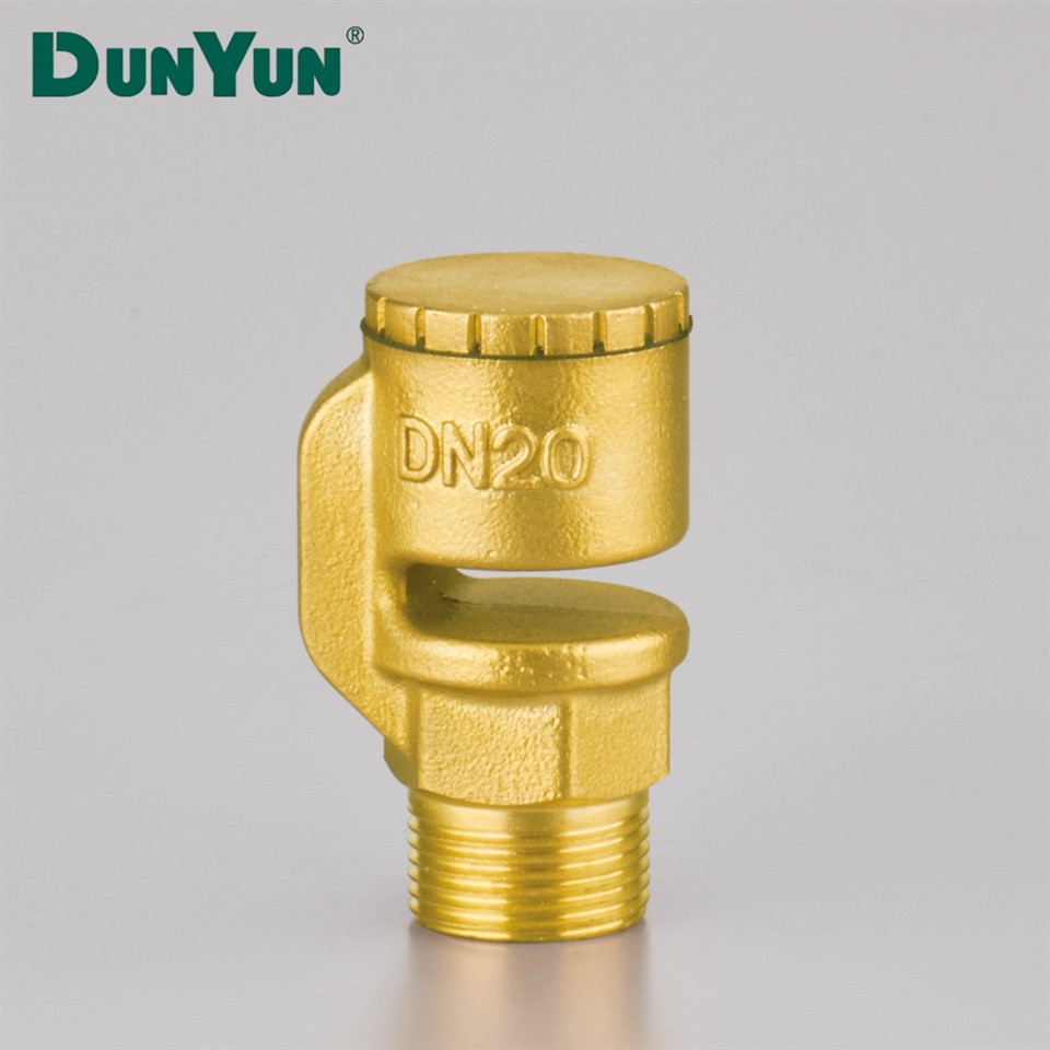 Kuuma sepistamise isaskeermega messingist sissehingamisklapp